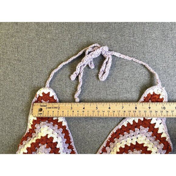 Juniors BP Crochet Halter Top, Size Medium - Picture 10 of 16